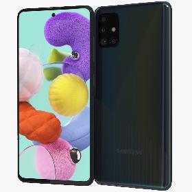 Samsung Galaxy A51 Black 3D model